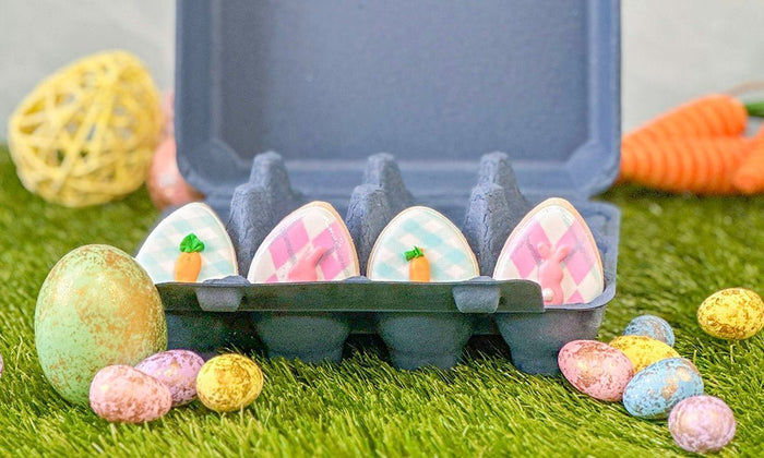 Pastel Patterns On Mini Eggs - The Cookie Countess