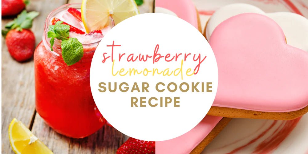 Strawberry Lemonade Sugar Cookies - The Cookie Countess