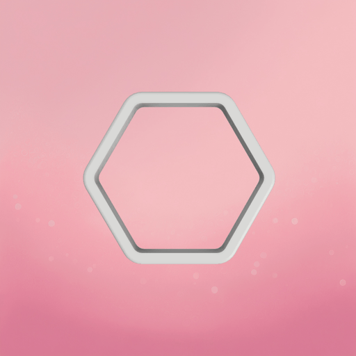 3.5" Hexagon Cookie Cutter - The Cookie Countess
