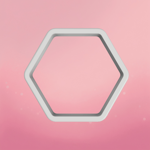 4" Hexagon Cookie Cutter - The Cookie Countess