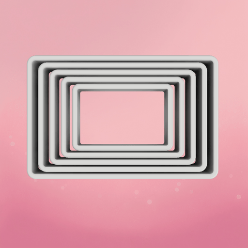 5 pc Rectangle Cookie Cutter Set - The Cookie Countess
