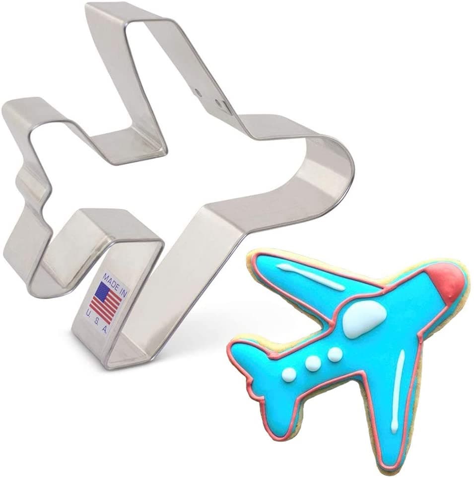 Ann Clark Cookie Cutter Airplane Cookie Cutter 4 1/2"