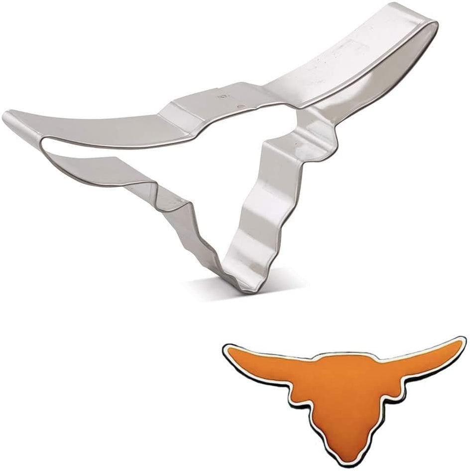 Longhorn Cookie Cutter 6 14 — The Cookie Countess