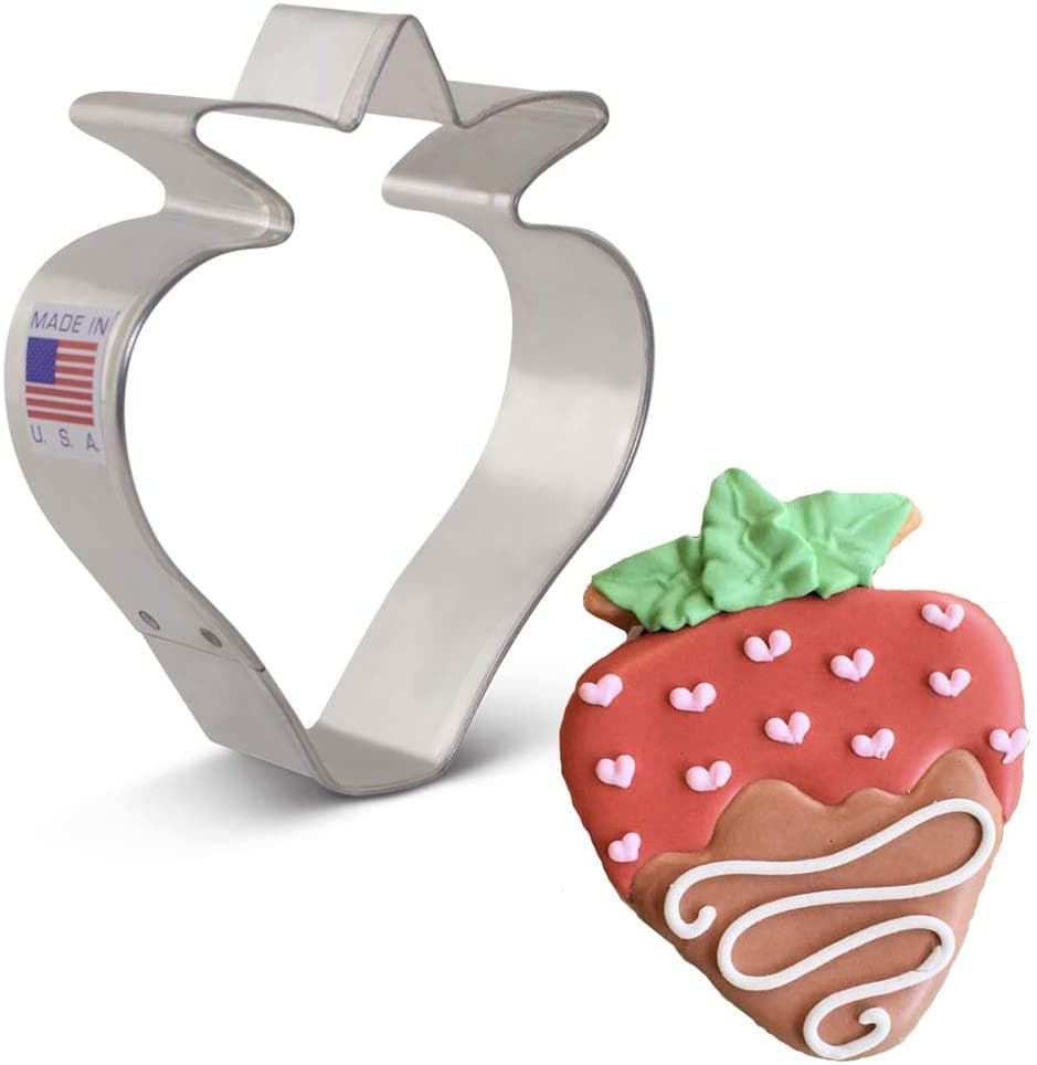 Ann Clark Cookie Cutter Strawberry 3.25" Cookie Cutter