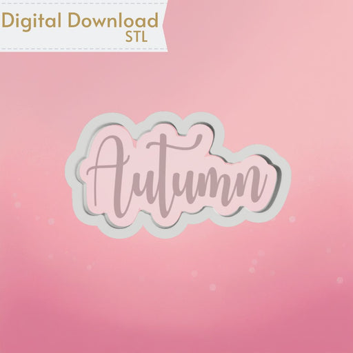 Autumn Plaque Cookie Cutter STL - The Cookie Countess