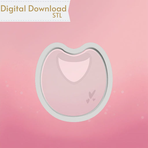 Baby Bib Cookie Cutter STL - The Cookie Countess