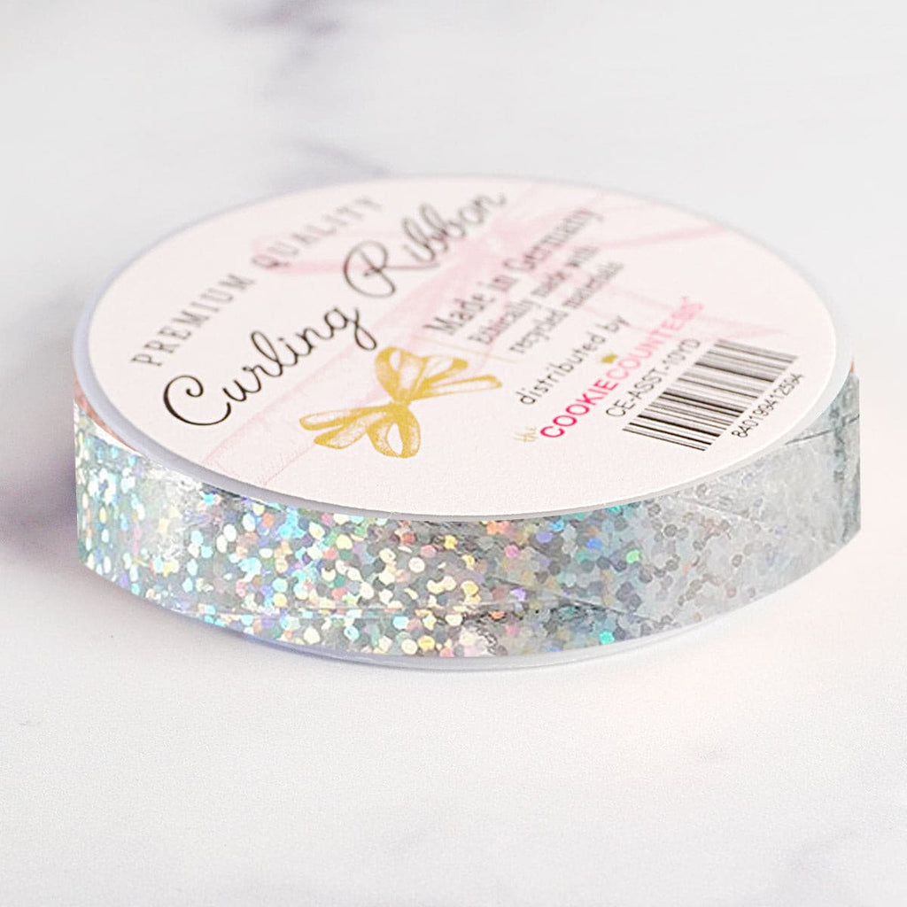 emerald green holographic curling ribbon is a perfect choice for