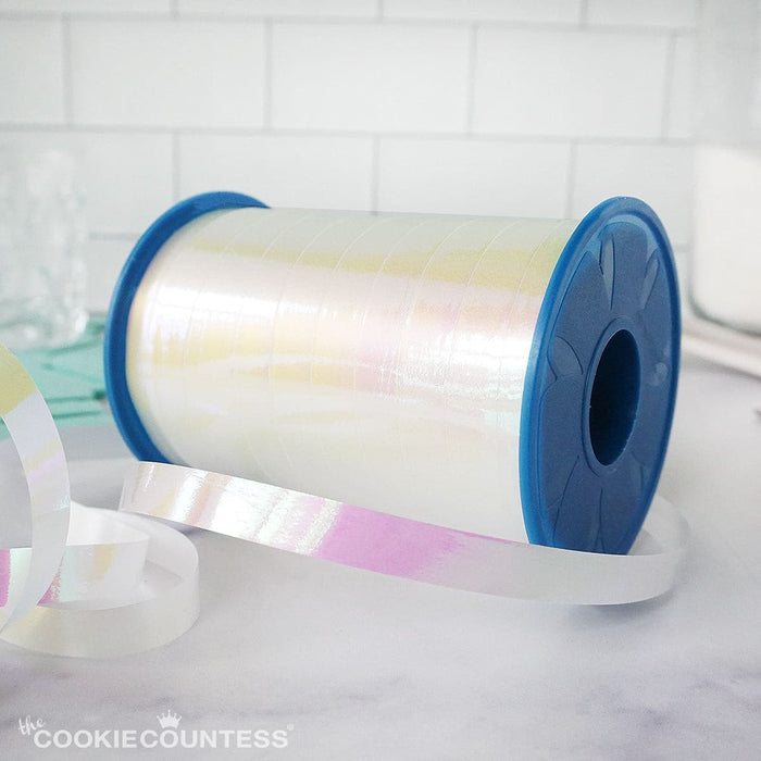 Curling Ribbon: Holographic Silver — The Cookie Countess