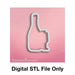 Champagne Bottle and glasses - Digital Download, Cutter and/or Artwork - The Cookie Countess