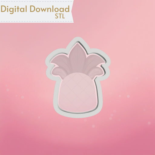 Chunky Pineapple Cookie Cutter STL - The Cookie Countess