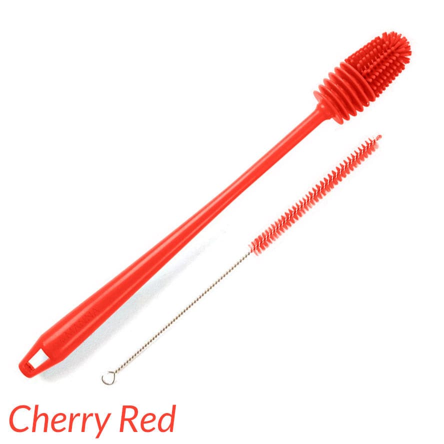 Bright Box Kitchen Nylon Bottle Brush Scratch Free Rinses Clean Ergonomic  Handle, 1ct Red