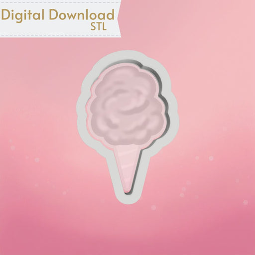 Cotton Candy Cookie Cutter STL - The Cookie Countess