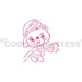 Fireman Bear PYO Stencil - The Cookie Countess