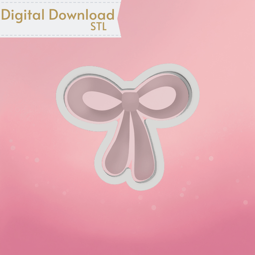 Floppy Bow Cookie Cutter STL - The Cookie Countess