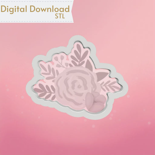 Flower Bunch Cookie Cutter STL - The Cookie Countess
