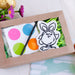Fluffy Chick in Bunny Costume PYO Stencil - Drawn by Krista - The Cookie Countess