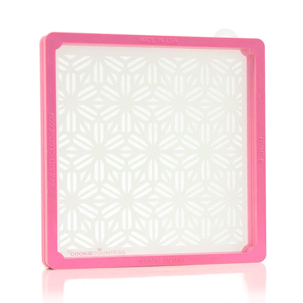 Acrylic Square Cookie Decorating Turntable Cookie Stencils Holder