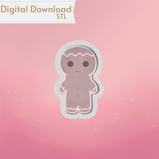 Gingerbread Boy Cookie Cutter STL - The Cookie Countess