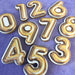 Gold Balloon Numbers - Digital Download, Cutter and/or Artwork - The Cookie Countess