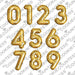 Gold Balloon Numbers - Digital Download, Cutter and/or Artwork - The Cookie Countess