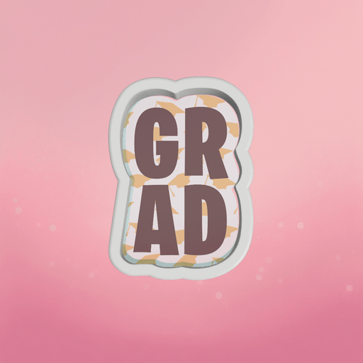 GRAD Plaque Cookie Cutter - The Cookie Countess