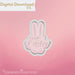 Happy Easter Ears Cookie Cutter STL - The Cookie Countess