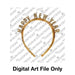 Happy New Year Headband - Digital Download, Cutter and/or Artwork - The Cookie Countess