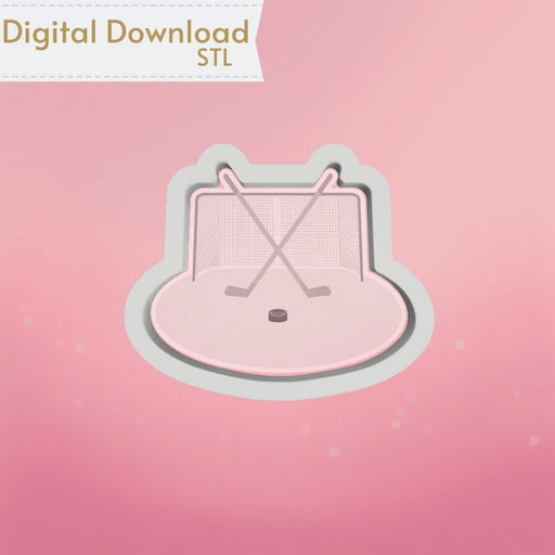 Hockey Net Cookie Cutter STL - The Cookie Countess