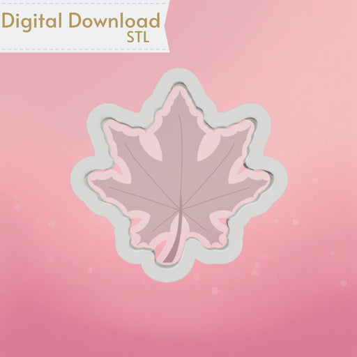 Maple Leaf Cookie Cutter STL - The Cookie Countess