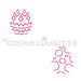 Mini Egg Dots and Diamonds PYO Stencil - The Cookie Countess