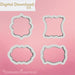 Mini Plaques Cookie Cutters STL Set - The Cookie Countess