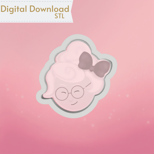 Mrs. Claus Cookie Cutter STL - The Cookie Countess