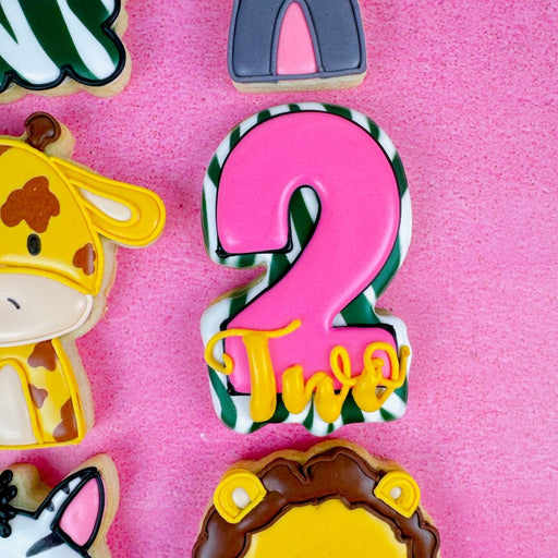Number and Script Two Cookie Cutter - The Cookie Countess
