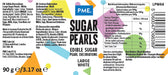 PME Sugar Decorations Large White Sugar Pearls 3.17 oz