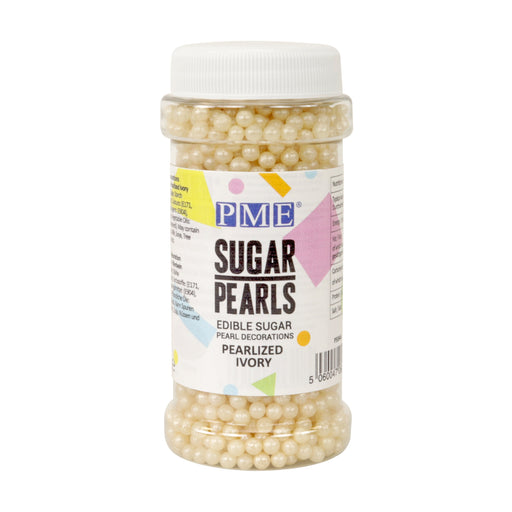 PME Sugar Decorations Sugar Pearls - Pearlized Ivory 3.5oz