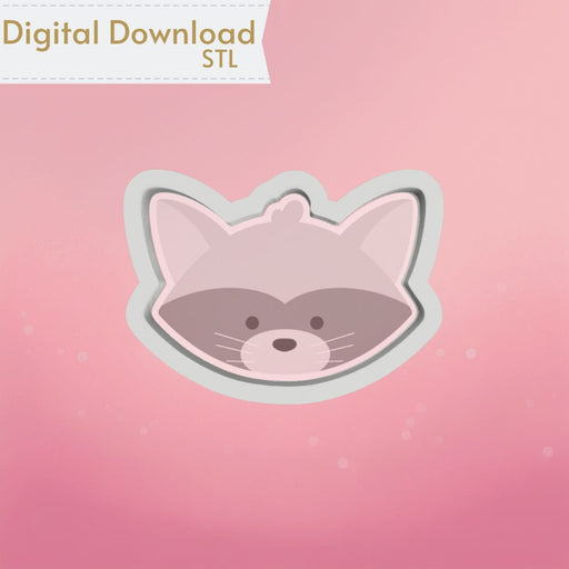 Raccoon Cookie Cutter STL - The Cookie Countess