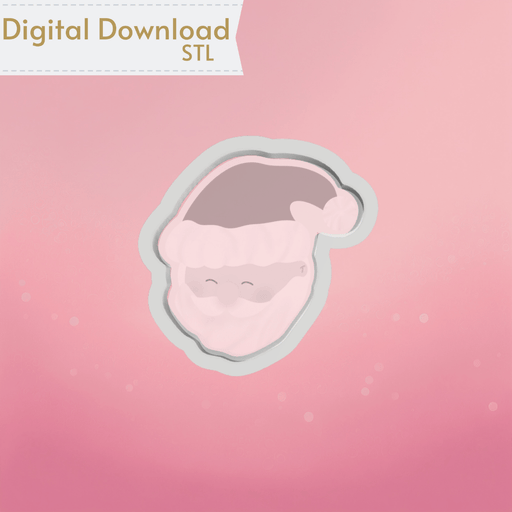Santa Cookie Cutter STL - The Cookie Countess