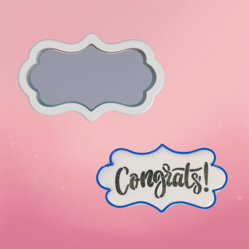 Skinny Bristol Plaque Cookie Cutter - The Cookie Countess