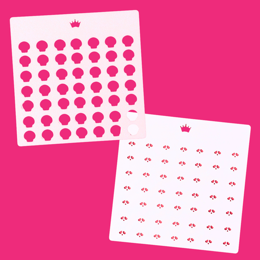 Skull 2pc Sprinkle Stencil - The Cookie Countess