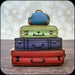 Stacked Luggage Cookie Cutter - The Cookie Countess