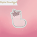 Stocking with Flowers Cookie Cutter STL - The Cookie Countess