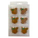 Sweet Elite Sugar Decorations Medium Reindeer Royal Icing transfers ( 18 pc)