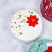 Sweet Elite Sugar Decorations Mini Poinsettia Royal Icing Decorations ( 30pc)