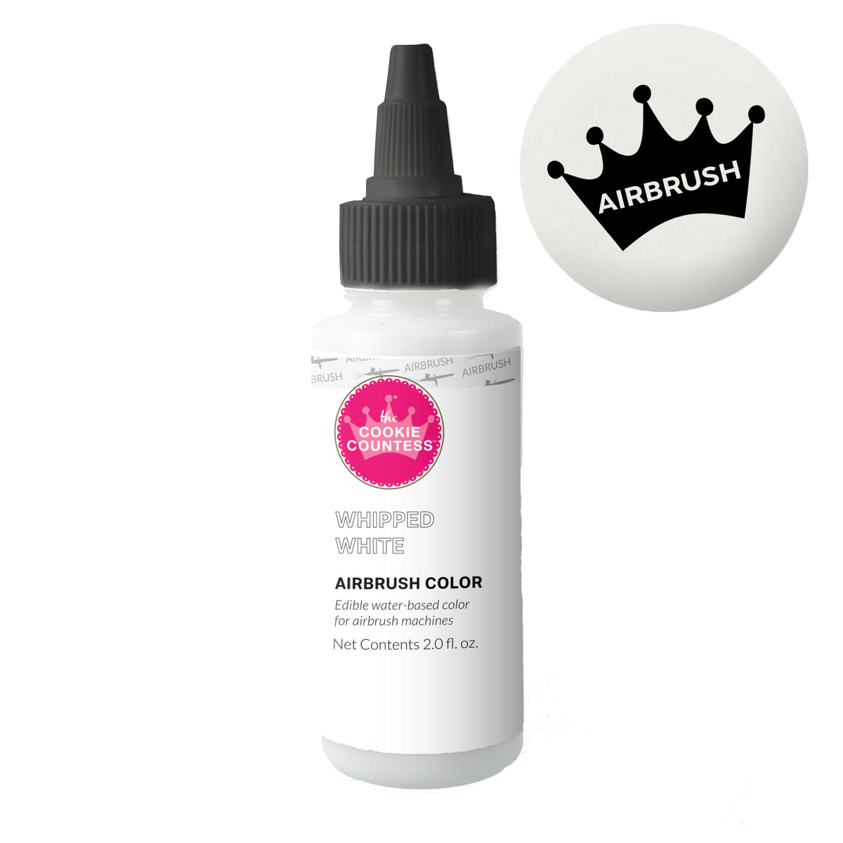 Cookie Countess - Whipped White edible airbrush color 2oz
