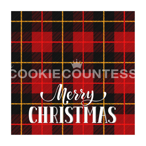 The Cookie Countess Bag Topper Bag Topper 4" - Red Plaid