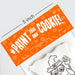 The Cookie Countess Bag Topper Bag Topper 5" with PYO Instructions - Halloween