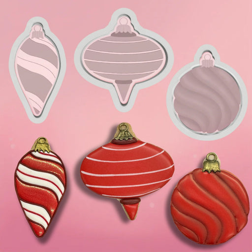 The Cookie Countess Cookie Cutter 3pc Set Ornaments