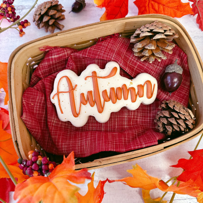 The Cookie Countess Cookie Cutter Autumn Plaque Cookie Cutter