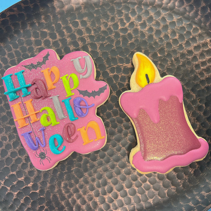 The Cookie Countess Cookie Cutter Batty Happy Halloween Plaque Cookie Cutter