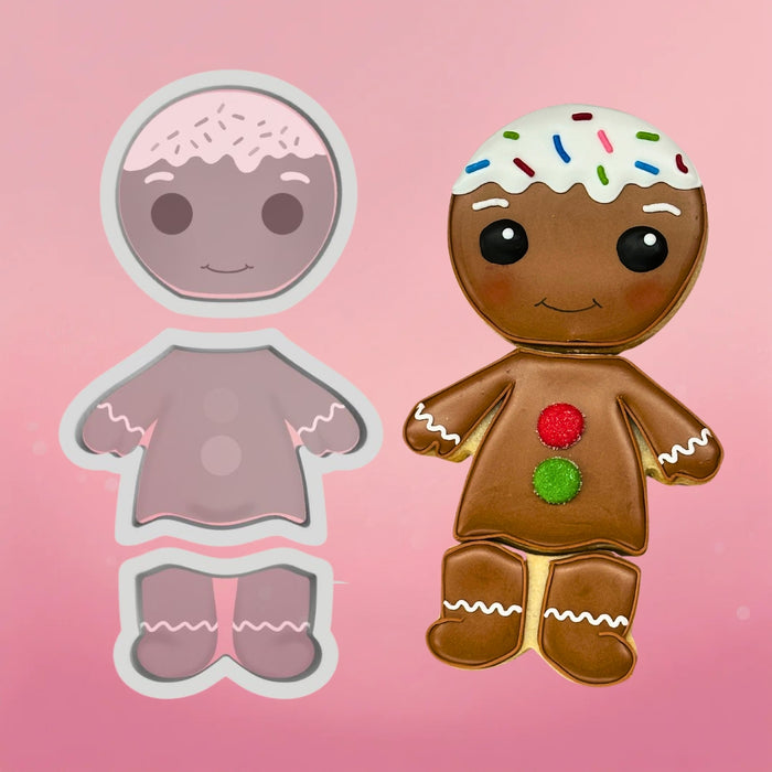 The Cookie Countess Cookie Cutter Gingerbread Couple 4pc Cookie Cutters